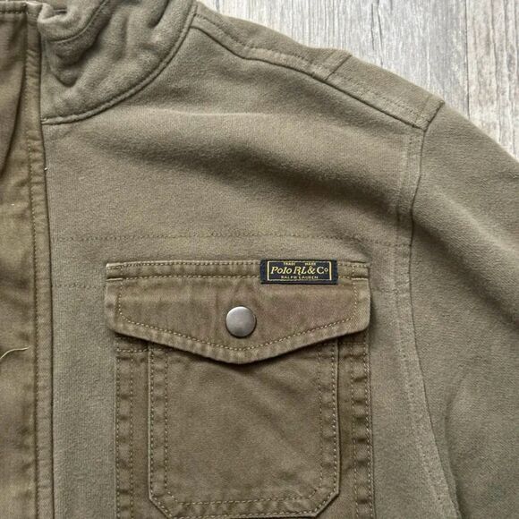 Polo Ralph Lauren Olive Green Zip Up Utility Jacket Size XL Womens's - Picture 3 of 7